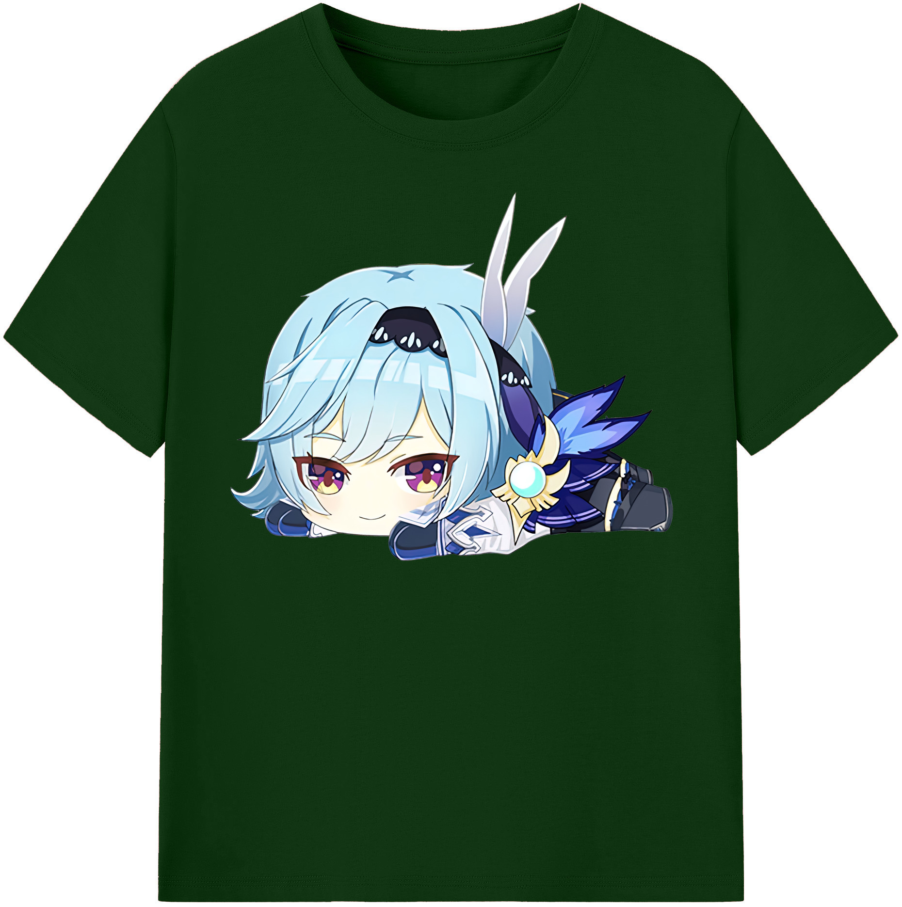 げんし神 优菈 ゆうら genshin Yūra 綿100％半袖Tシャツ（フロントプリント）